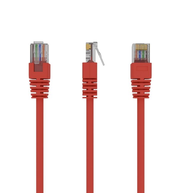 UTP Cat5E patchkabel, 1.5 m, rood