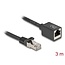Delock Network Extension Cable RJ45 plug to RJ45 jack Cat.6A S/FTP 3 m black