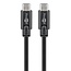 USB-C kabel | USB3.0 5 Gbps | PD 60W | 4K 60Hz | zwart | 1,5 meter