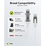 Goobay USB-A naar RJ45 LAN kabel | Slimline | USB3.0 | CAT6 | wit | 5 meter