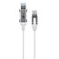 Goobay USB-A naar RJ45 LAN kabel | Slimline | USB3.0 | CAT6 | wit | 10 meter