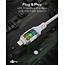 Goobay USB-C naar RJ45 LAN kabel | Slimline | USB3.0 | CAT6 | wit | 1 meter