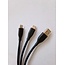 Premium siliconen 8-pins laad- en datakabel, 1,5 m, zwart