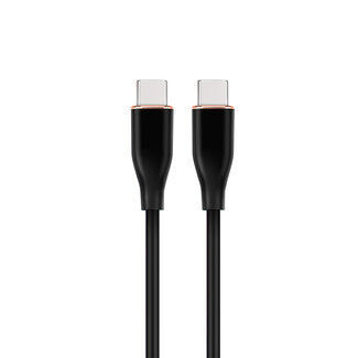 A4 Premium siliconen USB Type-C naar 8-pins laad- en datakabel, 1,5 m, zwart