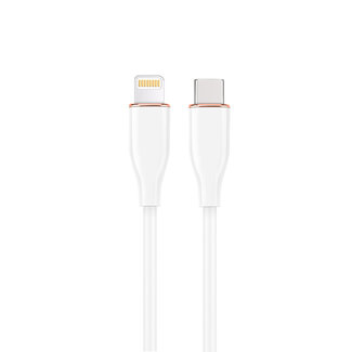 A4 USB Type-C naar 8-pins oplaad- en datakabel, 1,5 m, Wit