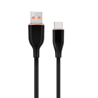Cablexpert Premium siliconen USB-type-C laad- en datakabel, 1,5 m, zwart