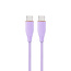 Premium siliconen Type-C Power Delivery (PD) oplaad- en datakabel, 1,5 m, paars