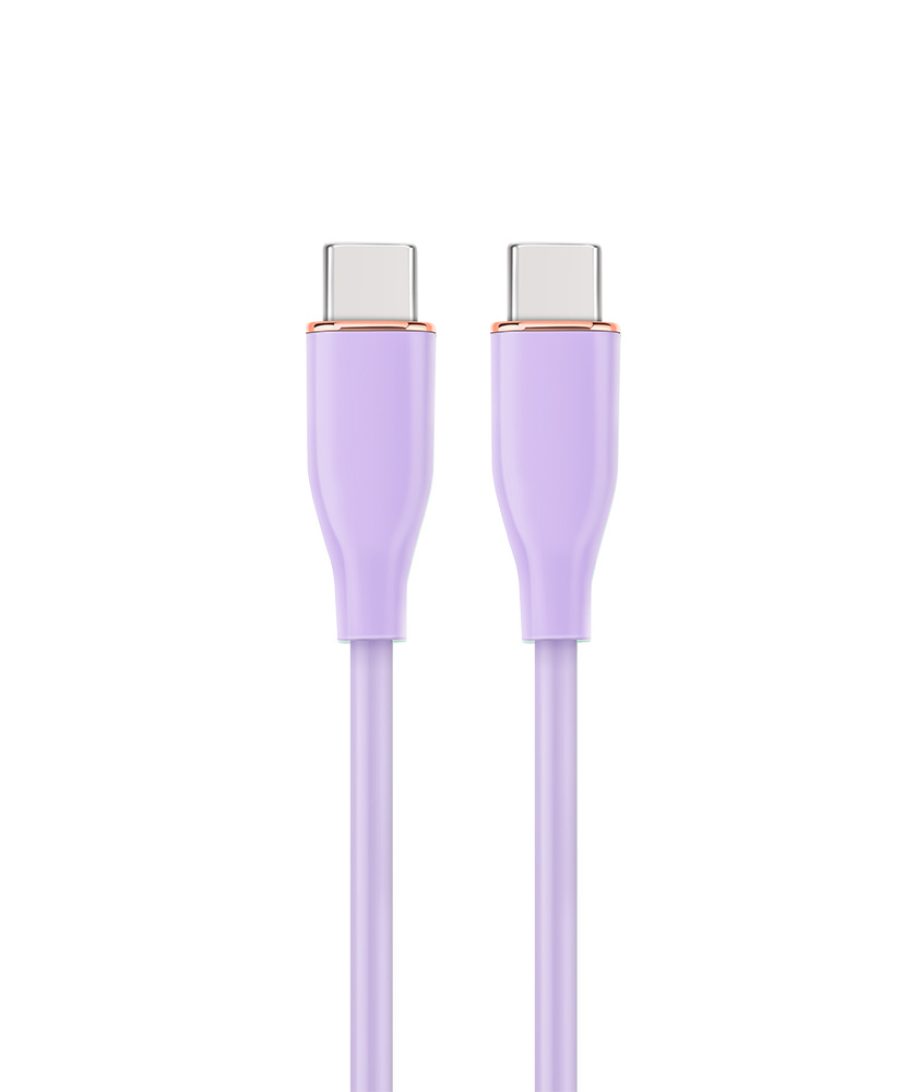 USB-C Kabel - USB 2.0 - 60W PD - Premium - 1,5 meter - Paars