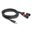 Delock Adapter Cable RJ45 plug to 2 x XLR 3 pin plug black 2 m