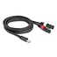 Delock Adapter Cable RJ45 plug to 2 x XLR 3 pin jack black 2 m
