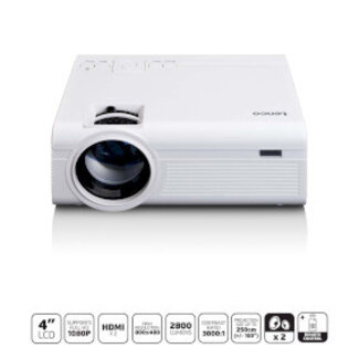 LCD Projector met hoge resolutie, ondersteunt Full HD 1080P inhoud Wit