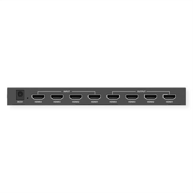 VALUE 4K HDMI Matrix Switch, 4 x 4, mit Fernbedienung
