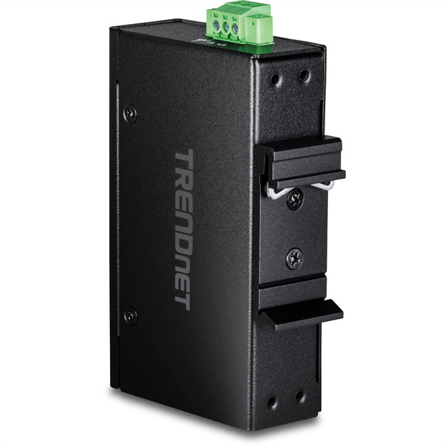 TRENDnet TI-PGLC50 5-Port Gigabit PoE+ Industrial DIN-Rail Mini Switch