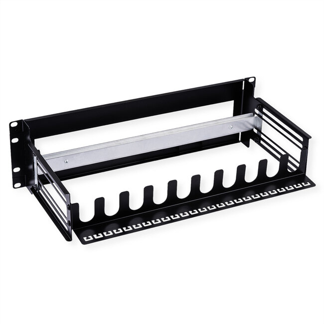 VALUE 19"-Tragrahmen für Hutschienengeräte, 3HE, schwarz