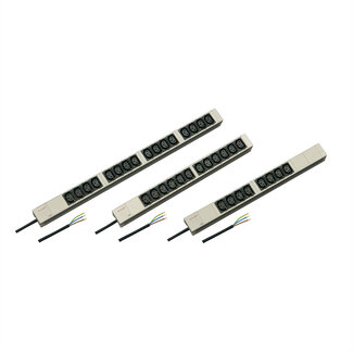 Schroff SCHROFF contactdoosstrip, IEC C13 met verbindingskabel aan open uiteinde, 8x IEC C13, 19"