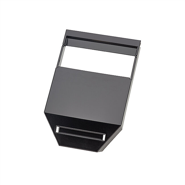 BACHMANN DESK2 kabelgeleider RAL9005, zwart geverfd
