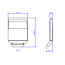BACHMANN DESK2 kabelgeleider RAL9005, zwart geverfd