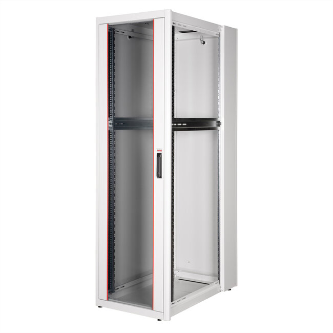 ROLINE 19-inch netwerkkast Basic 42 U, 600x1000 BxD Glazen deur grijs