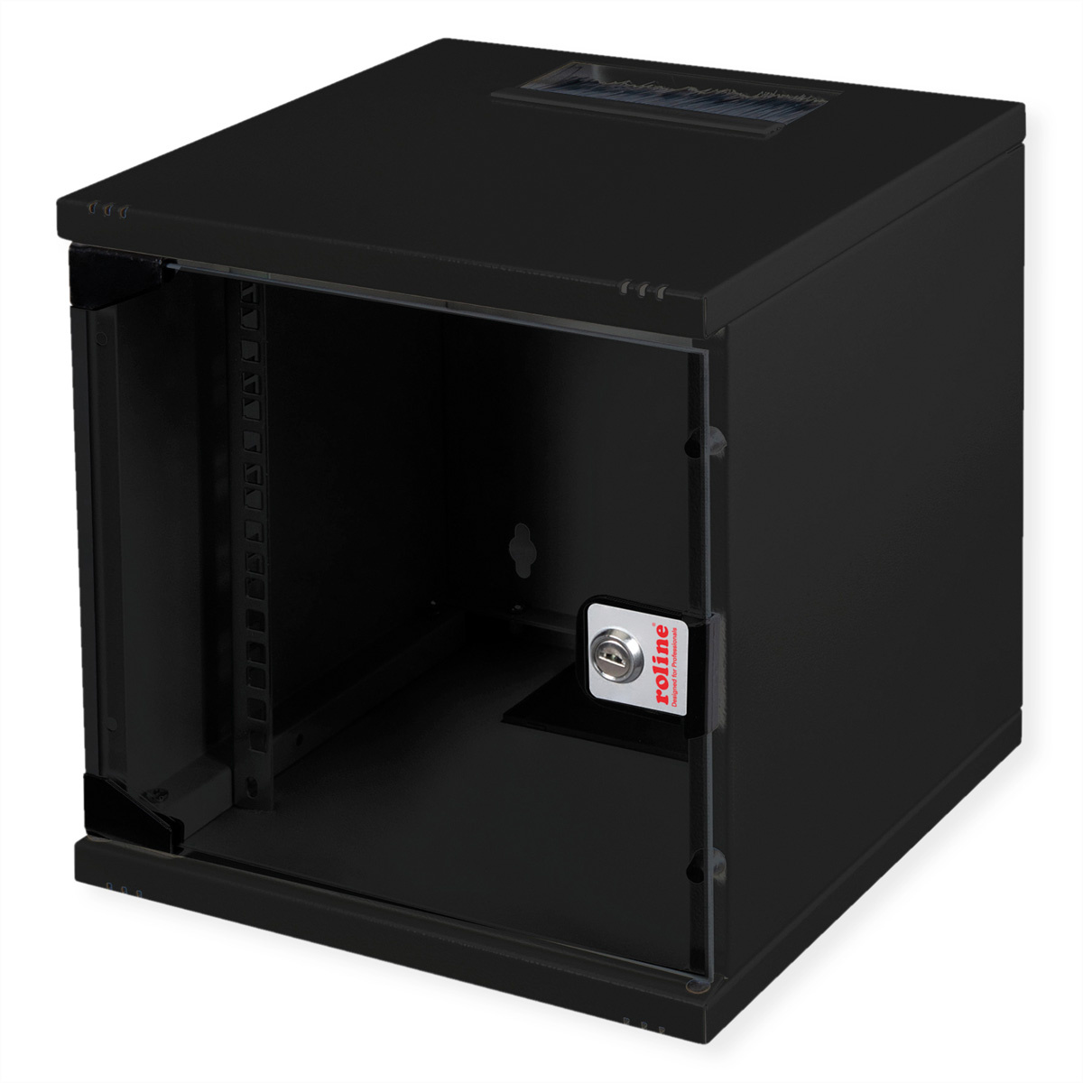 ROLINE 10-inch wandbehuizing 6 U, 312x300 BxD zwart