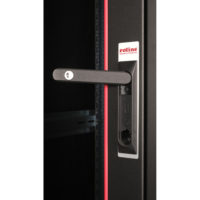 ROLINE 19-inch netwerkkast Basic 32 U, 600x800 BxD Glazen deur zwart