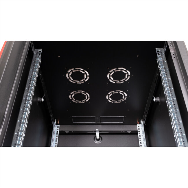 ROLINE 19-inch netwerkkast Basic 32 U, 600x800 BxD Glazen deur zwart