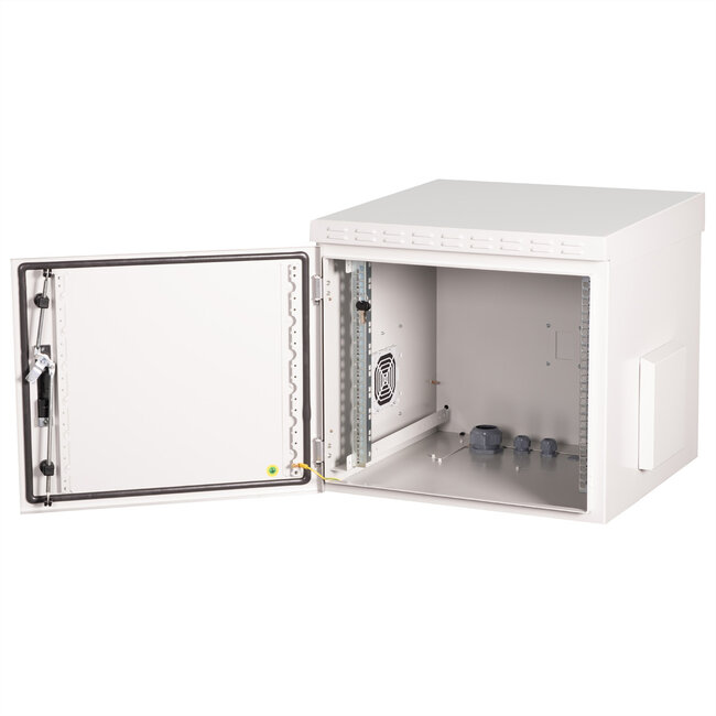 ROLINE 19-inch wandbehuizing Pro 9 U, 600x600 BxT IP55 buiten grijs