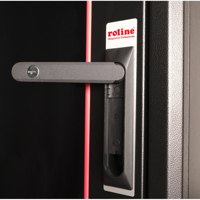 ROLINE 19-inch netwerkkast Basic 32 U, 800x800 BxD Glazen deur zwart