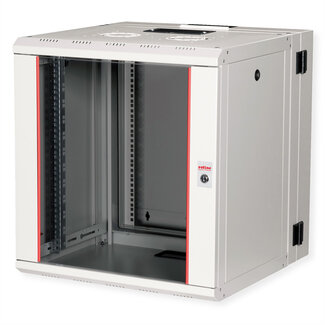 Roline ROLINE 19-inch wandbehuizing Pro 12 U, 600x600 BxD tweedelig draaibaar grijs