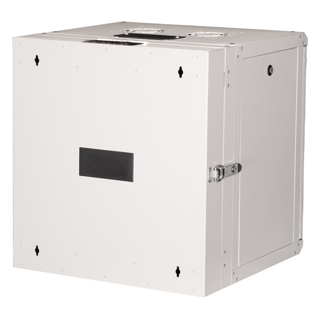 ROLINE 19-inch wandbehuizing Pro 12 U, 600x600 BxD tweedelig draaibaar grijs