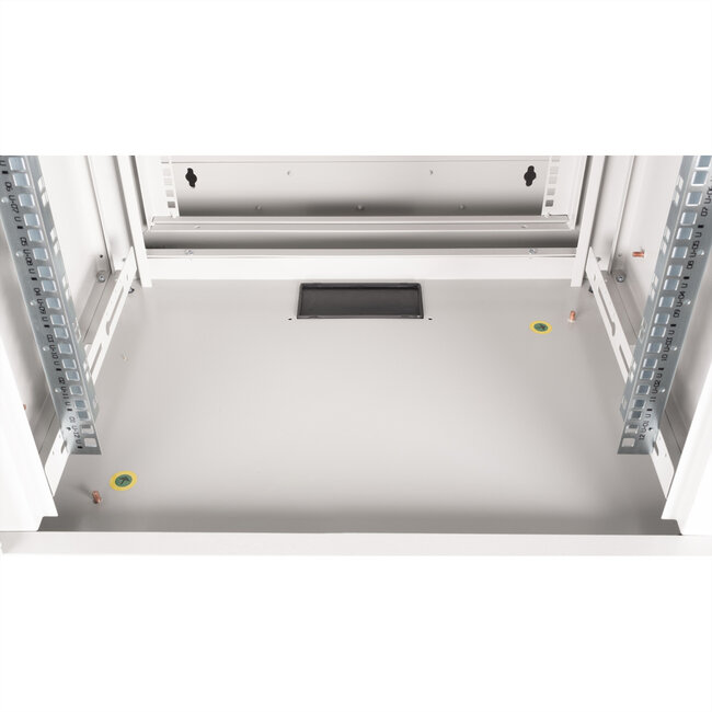 ROLINE 19-inch wandbehuizing Pro 12 U, 600x600 BxD tweedelig draaibaar grijs