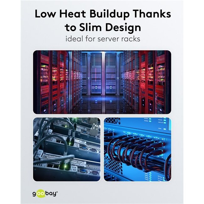 UFTP CAT8.1 slimline netwerkkabel | LSZH | grijs | 0,25 meter