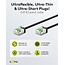 UFTP CAT8.1 slimline netwerkkabel | LSZH | zwart | 0,15 meter