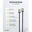 UFTP CAT8.1 slimline netwerkkabel | LSZH | zwart | 1 meter