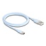 Delock USB 2.0 Cable USB Type-A male to USB Type-C™ male 1 m blue Silicone
