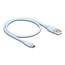 Delock USB 2.0 Cable USB Type-A male to USB Type-C™ male 0.5 m blue Silicone