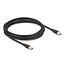 Delock USB 2.0 Cable USB Type-C™ male to male PD 3.0 60 W 4 m black Silicone