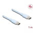 Delock USB 2.0 Cable USB Type-C™ male to male PD 3.0 60 W 1 m blue Silicone