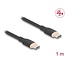 Delock USB 2.0 Cable USB Type-C™ male to male PD 3.0 60 W 1 m black Silicone