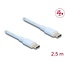 Delock USB 2.0 Cable USB Type-C™ male to male PD 3.0 60 W 2.5 m blue Silicone