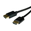 ROLINE HDMI HighSpeed kabel met Ethernet, Slim, M/M, zwart, 2 m