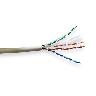 Nedis Nedis UTP CAT6 netwerkkabel | flexibele aders | AWG24 | LSZH | grijs | 100 meter