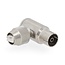 Nedis Coax IEC (v) schroef connectoren set | haaks | metaal