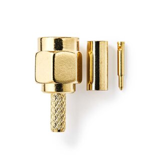 Nedis Nedis SMA (m) krimp connector | RG174 | 50 Ohm | 2 stuks