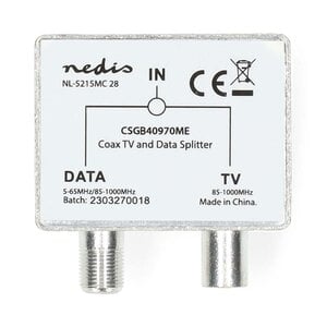 Nedis TV/Data filter | metaal