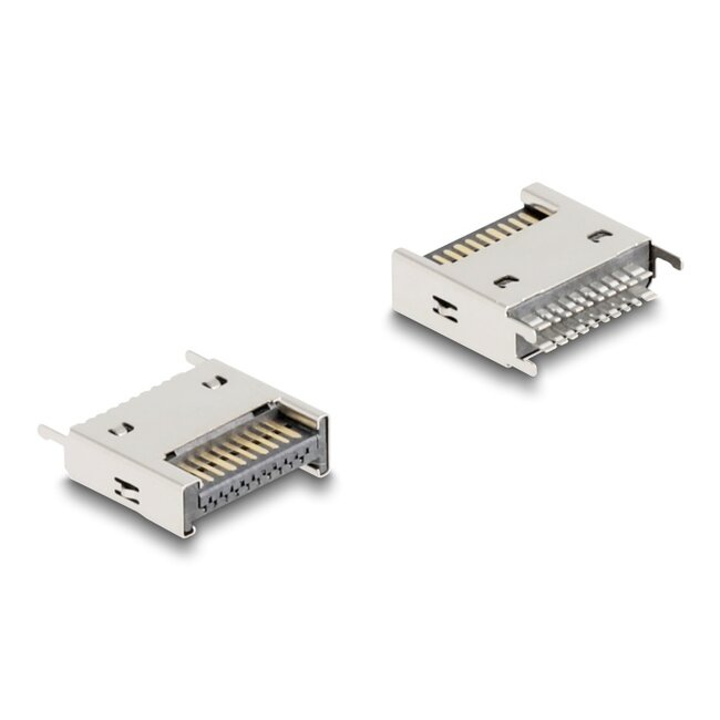 Delock USB 10 Gbps Type-E Key A 20 pin male straight for SMT solder mounting