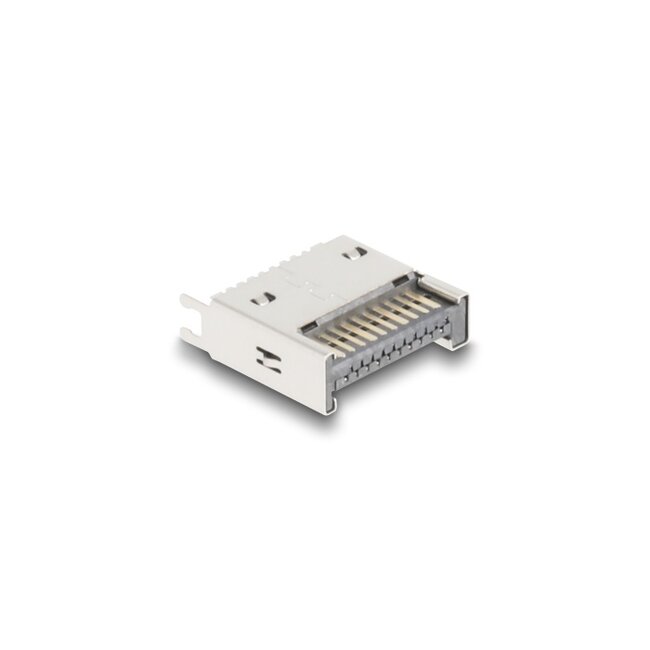 Delock USB 10 Gbps Type-E Key A 20 pin male straight for SMT solder mounting