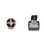 Delock M12 Cable X-coded 8 pin male to RJ45 plug Cat.5e S/FTP flexible 2 m black