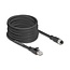 Delock M12 Cable X-coded 8 pin female to RJ45 plug Cat.5e S/FTP flexible 10 m black