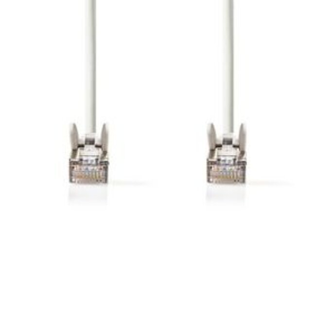 CAT5e Netwerkkabel | SF/UTP | RJ45 Male | RJ45 Male | 5.00 m | Rond | PVC | Wit | Blister