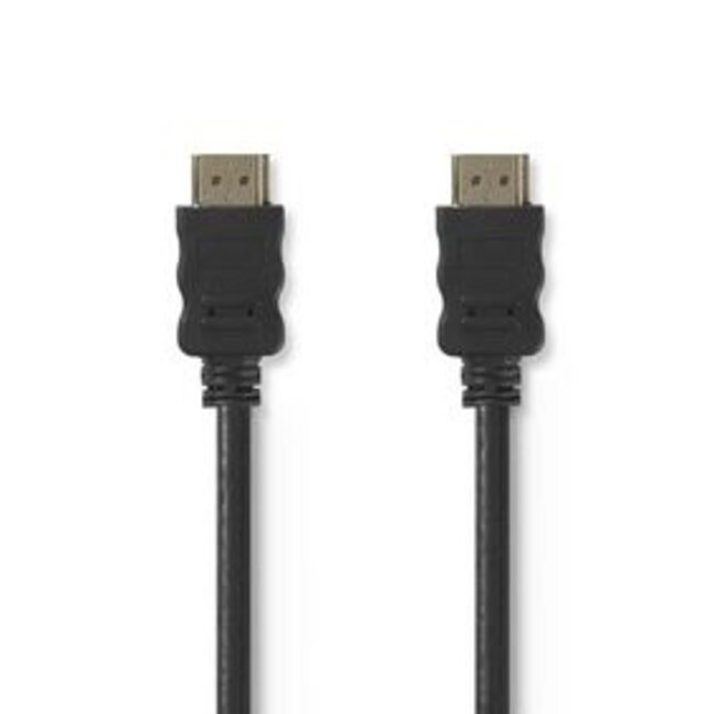 High Speed ​​HDMI™-Kabel met Ethernet | HDMI™ Connector | HDMI™ Connector | 4K@30Hz | ARC | 10.2 Gbps | 2.00 m | Rond | PVC | Zwart | Envelop
